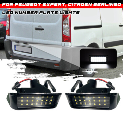 2X LED Kennzeichenbeleuchtung für Peugeot Expert Citroen Berlingo Toyota Proace
