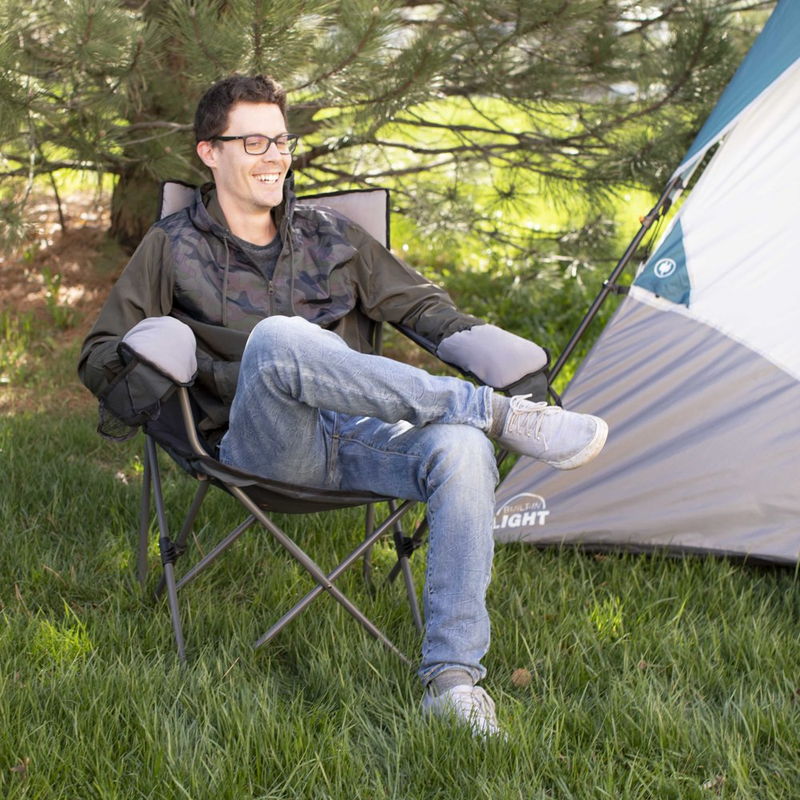 Ozark Trail Hazel Creek Cold Weather Folding Camp Chair with Mittens