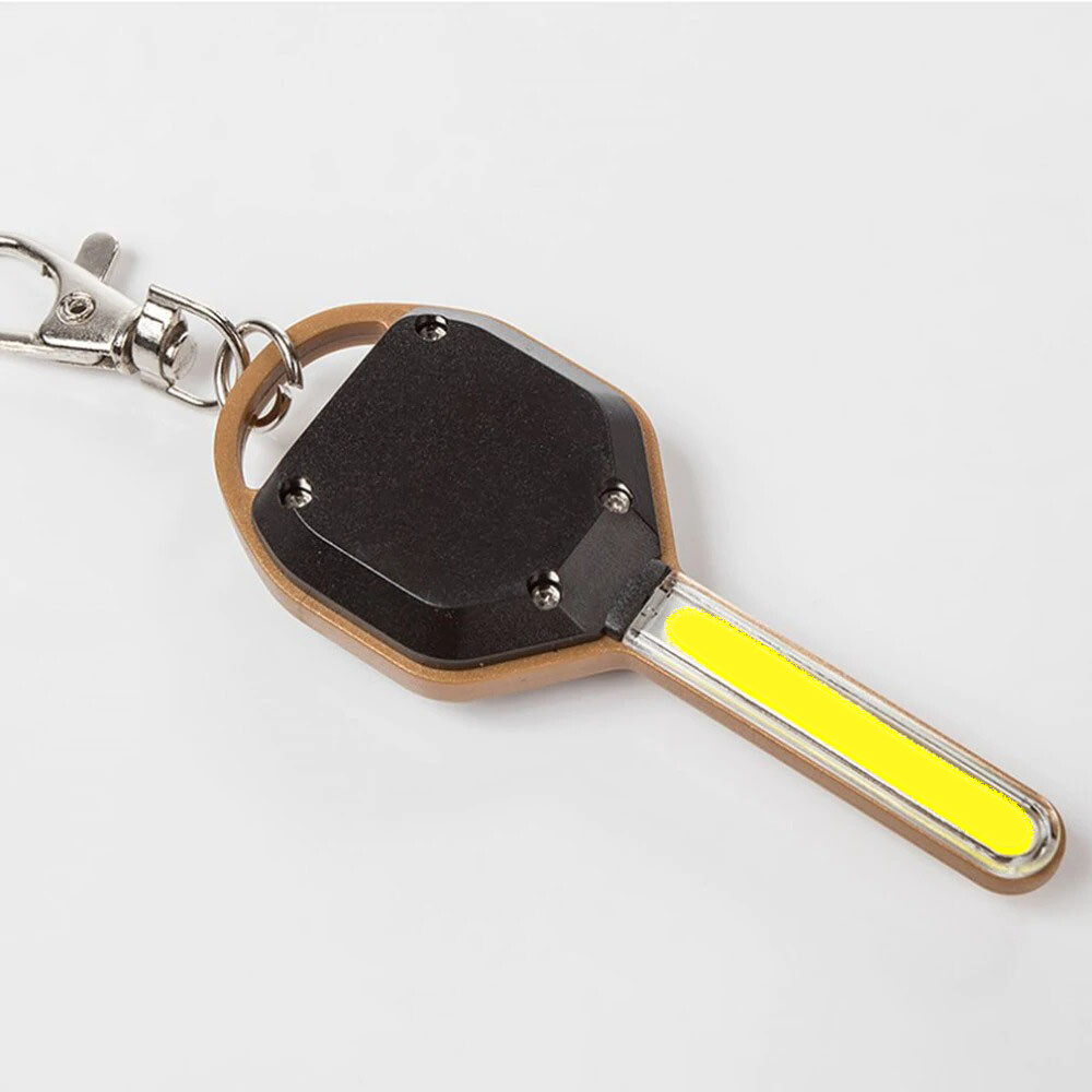 Mini Super Bright COB LED Camping Flashlight Light Key Ring Keychain