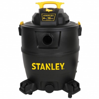 STANLEY 16 Gallon 6 Peak MAX HP Pro Wet/Dry Vac Shop Vacuum