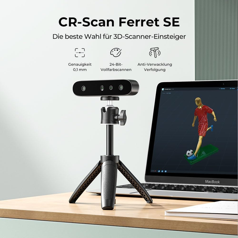 Creality 3D Scanner CR Ferret SE for 3D Printing Handheld with Manual Turntable