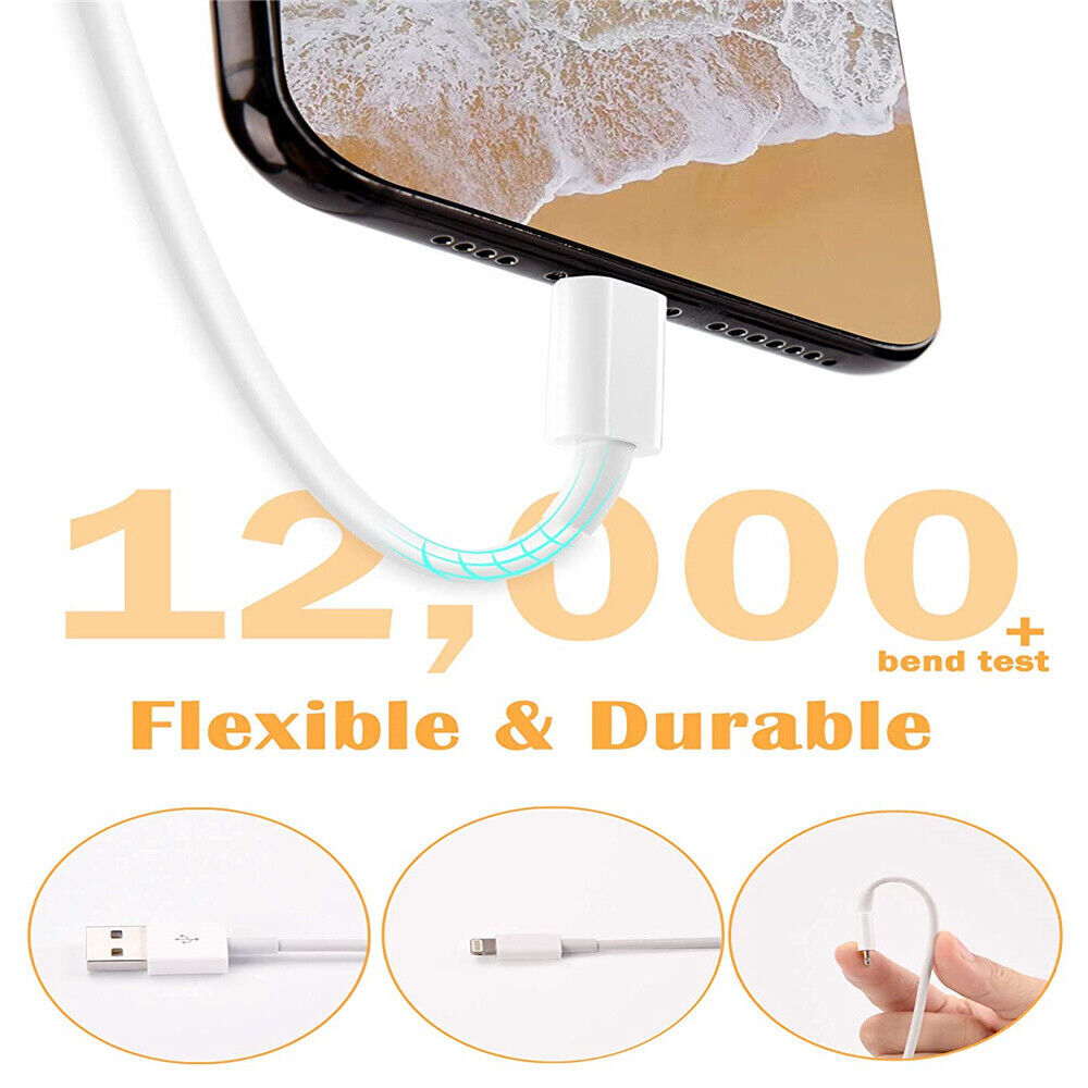 5A Fast Charger USB Charging Cable for iPhone 14 13 12 11 Pro Max X 8 Plus iPad