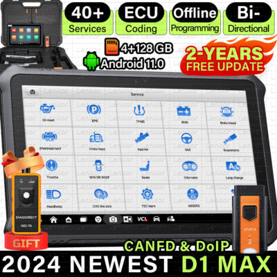 2024 OTOFIX D1 MAX Bidirectional OBD2 Scanner Coding Full System Diagnostic Tool