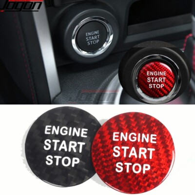 Carbon Engine Start Push Button Covers For Subaru BRZ Coupe RS 2017 2018 2019-24