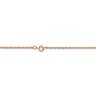 Pre-owned Skyjewelers Real 14kt Rose Gold 1.15mm Carded Cable Rope Chain; 24 Inch In Pink
