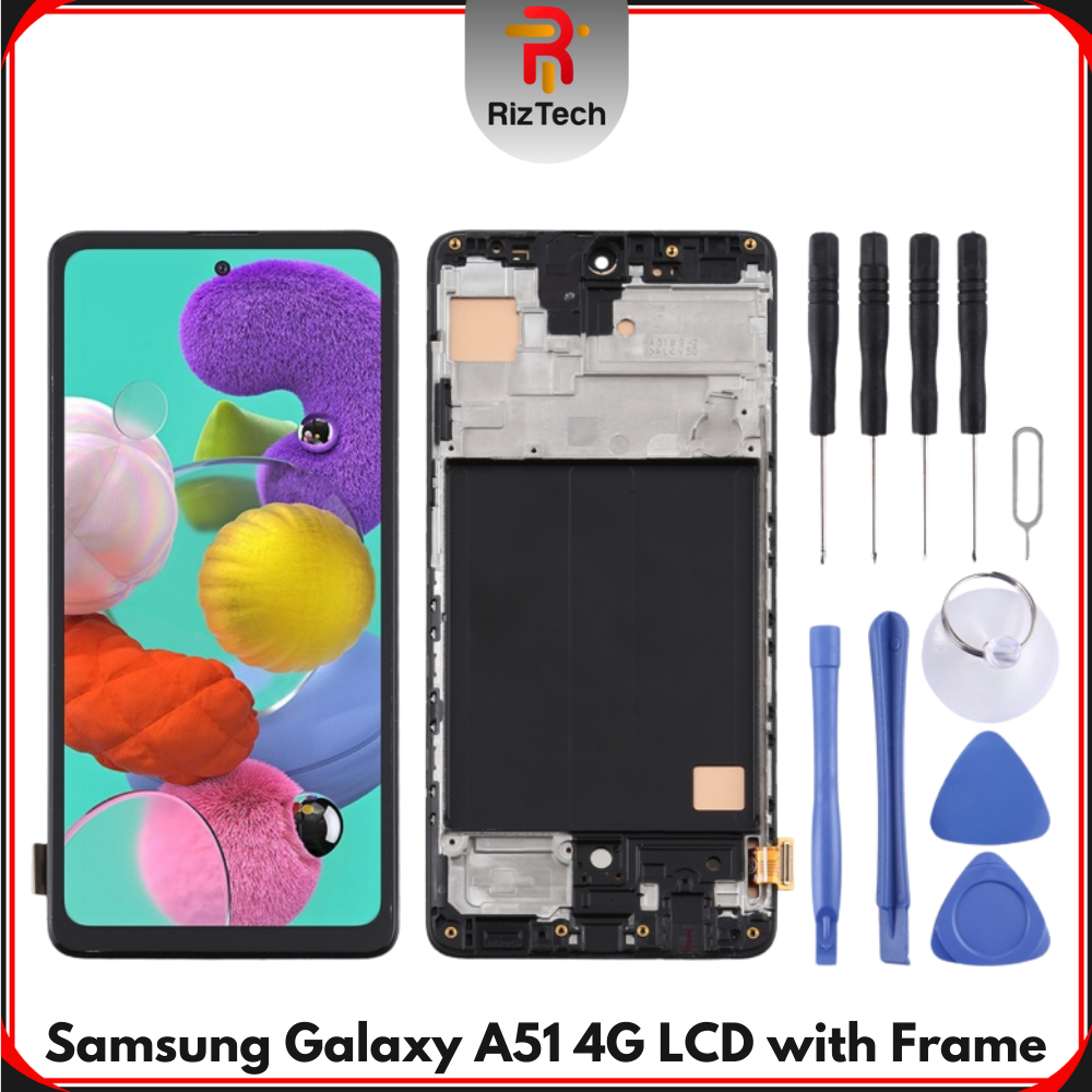 Samsung Galaxy A51 4G Replacement LCD Screen Digitizer with Frame + Free Tools