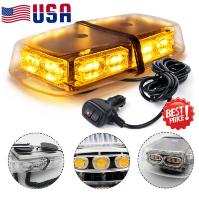 36LED Strobe Amber Light Car Truck Rooftop Emergency Safety Warning Flash Beacon