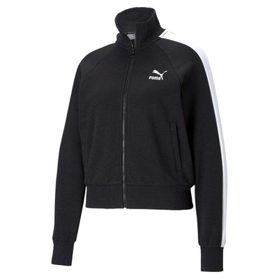 

Puma 53185001 Womens Iconic T7 Пальто Куртки Верхняя одежда Повседневные карманы -, Черный, Puma Iconic T7