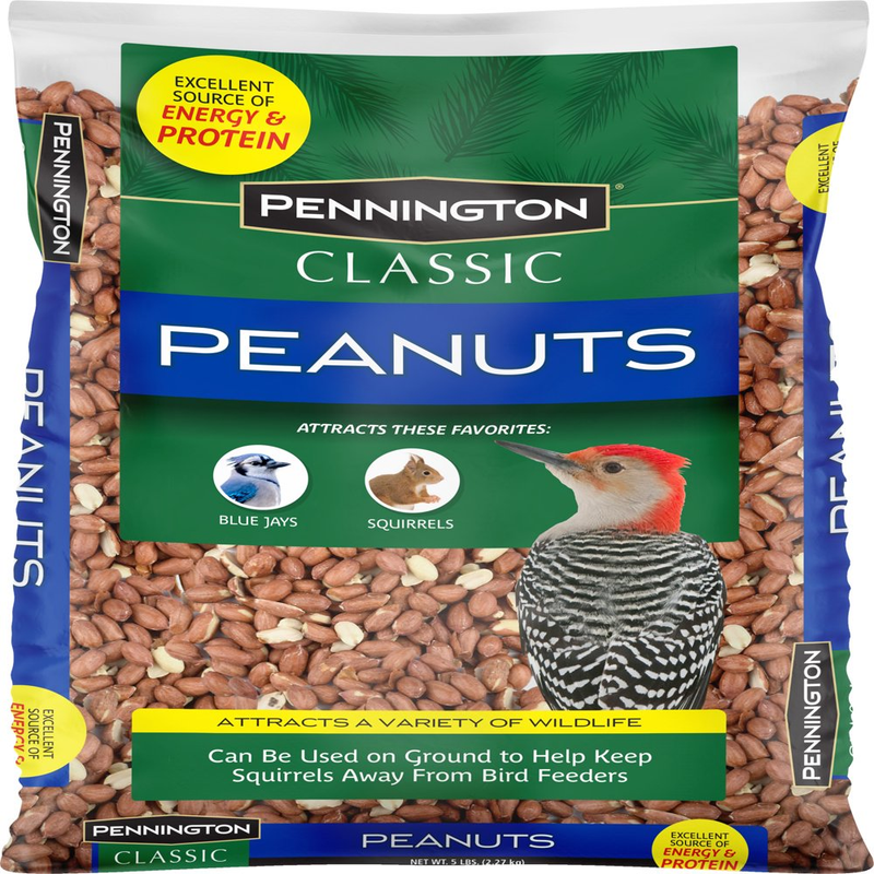 Pennington Shelled Peanuts Wildlife and Wild Bird Food, 5 Lb. Bag