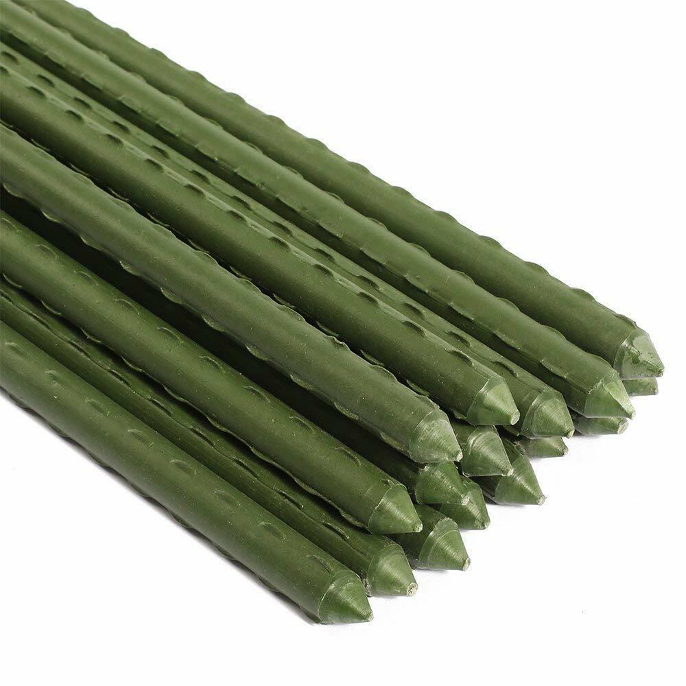 20Pcs EcoSstake Garden Stake Plastic Coated Steel Tube Stakes 5/16