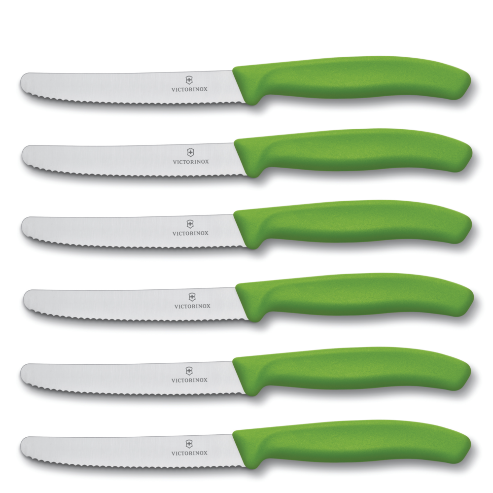 Victorinox Set of 6pcs Serrated Steak Tomato Sausage Meat  Knives