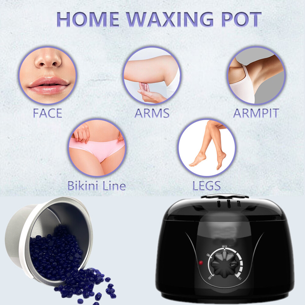Professional Wax Warmer Heater Hair Removal Depilatory Waxing Kit Beans Sticks