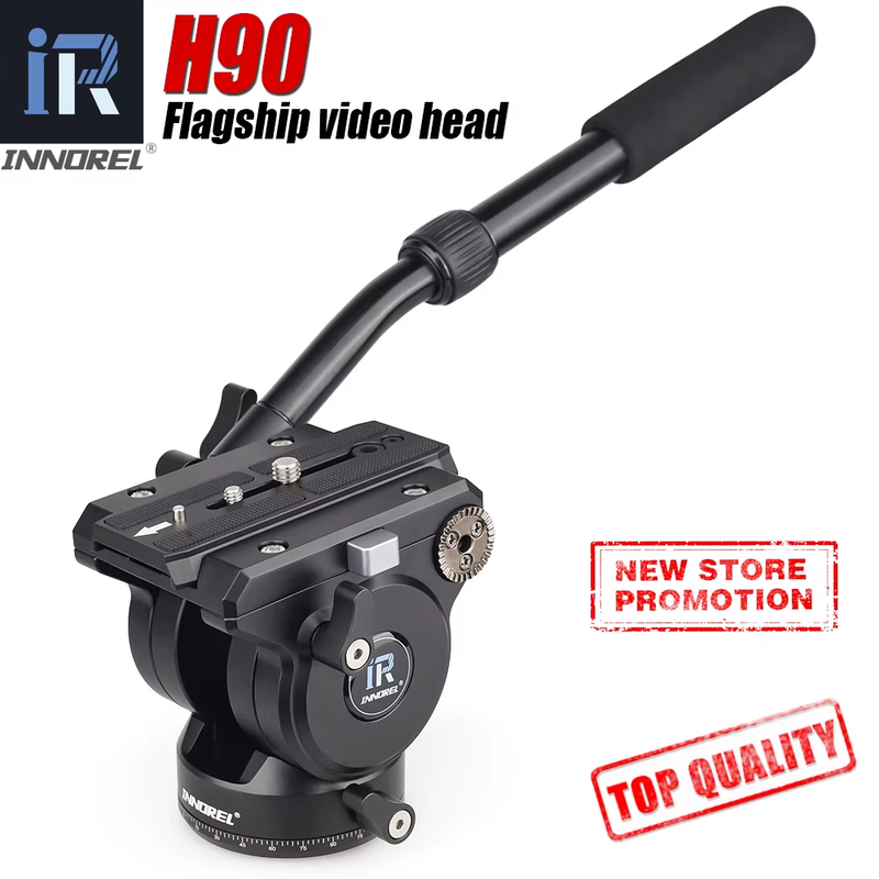 Flagship H90 Durable Digital Camera Monopod Tripod Heads CNC Technology Load Hyd