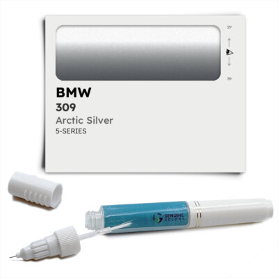 309 Silver Touch Up Paint for BMW 5 SERIES 7 ARCTIC SILVER Pen Stick Scratch Chi