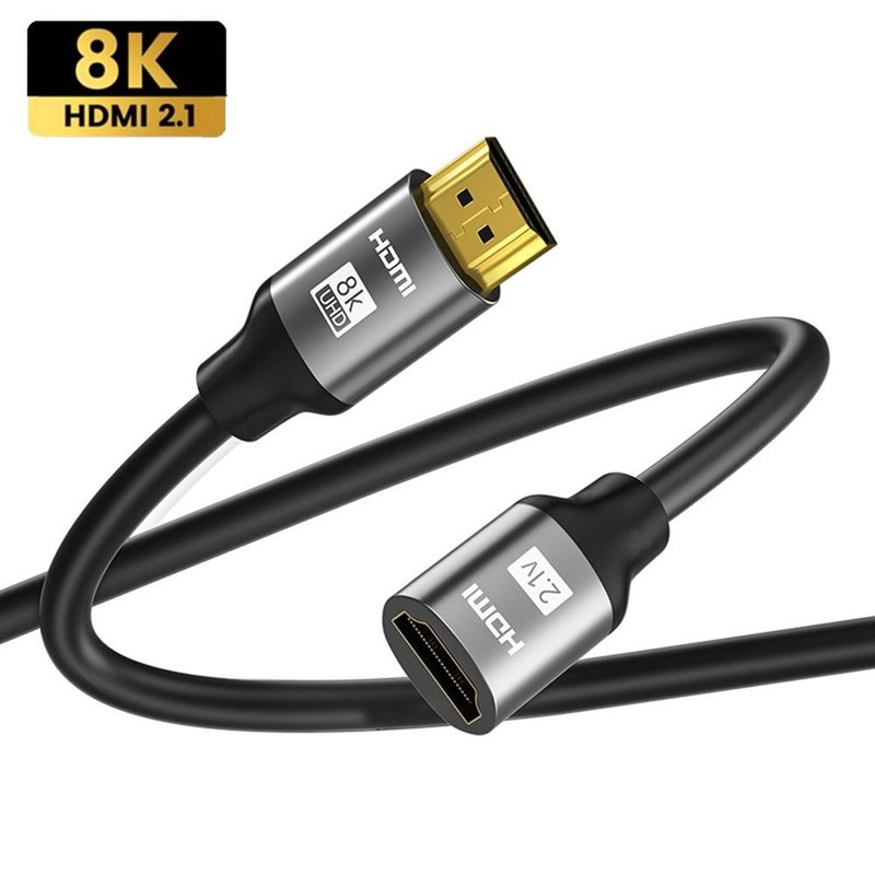 High Speed 4K@120Hz HDMI 2.1 Video Cord HDMI Extension Cable Male to Female