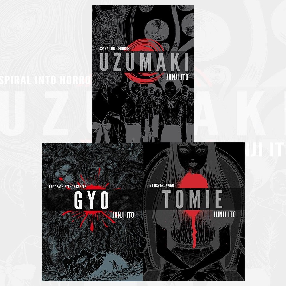 Junji Ito 3 Books Collection Set UZUMAKI 3-IN-1 DLX ED HC