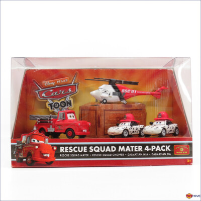 ディズニーカーズ  新品 RESCUE SQUAD MATER 4PACK Disney Pixar Cars Rescue Squad Mater 4-Pack box set