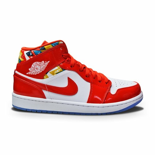 

Мужские кроссовки Nike Air Jordan 1 Mid SE — DC7294 600 — Чили красный белый пыльца, Оранжевый