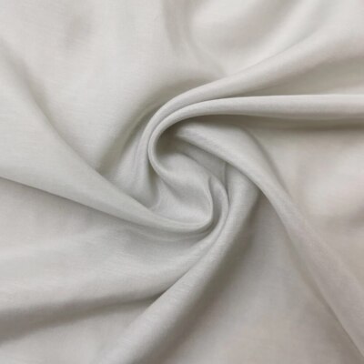 55   Wide Silk Cotton Lining White Solid Color Natural Silk Fabric Dress Scarf