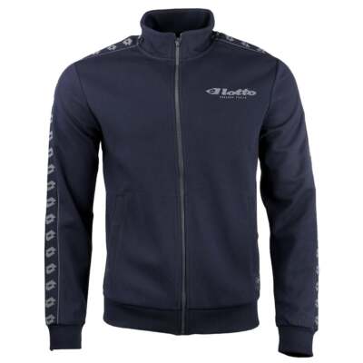 Lotto Athletica Due Iv Full Zip Jacket Мужская синяя повседневная спортивная верхняя одежда LOF21