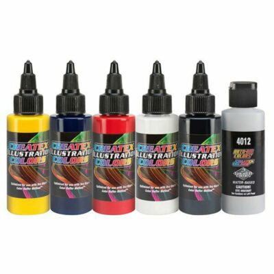Createx Illustration Opaque Primary Set 2oz Bottles