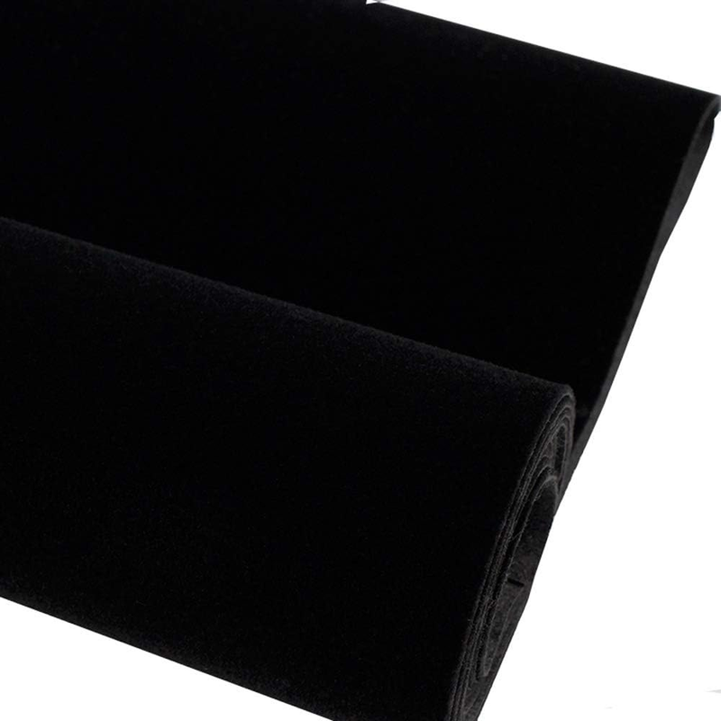 Self Adhesive Black Velvet Flock Liner Sticker for Drawer Dresser Cabinets Jewle