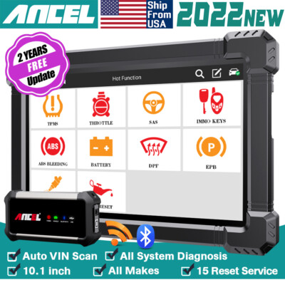 Ancel X7 OBD2 Scanner Bi-Directional Car All System Diagnostic Tool Code Reader