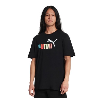 

Мужская футболка Puma Black ESS 2 Col с логотипом, Black/multi-color