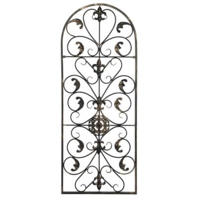 Large Tuscan Wrought Iron Metal Wall Decor Art Rustic Vintage Garden Patio Home
