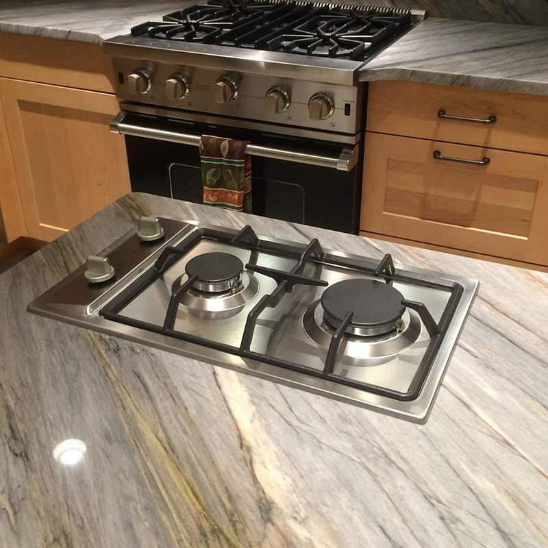 Ramblewood high efficiency 2 burner gas cooktop(Natural Gas), GC2-43N