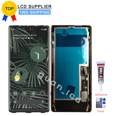 For Google Pixel 6 Pro LCD Screen Replacement OLED Touch Screen Digitizer +Frame