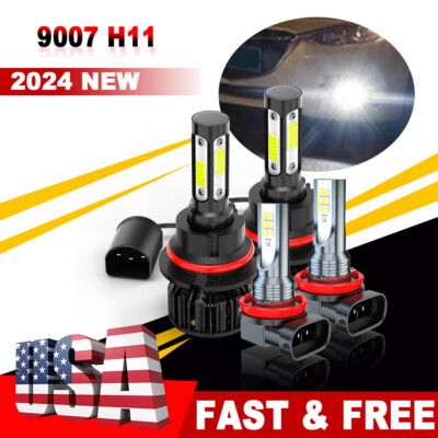 For 2005-2019 Nissan Frontier - LED Headlight High Low Beam Fog Light Bulbs