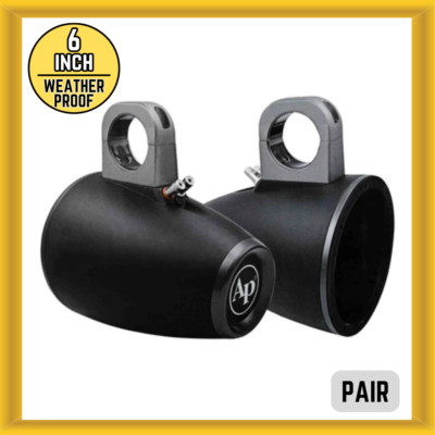 Audiopipe APMP-600ETW Multipurpose Speaker Enclosure for 6  Marine Speaker Black