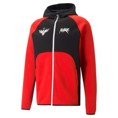 

Puma Melo X Rare Dime Graphic FullZip Hoodie Mens Size  Casual Athletic Outerw, Красный, Puma Melo X Rare Dime Graphic FullZip Hoodie