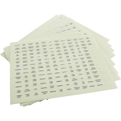 Label, Pentair, IntelliTouch , Outdoor Ctrl Panel, 1 PC ONLY