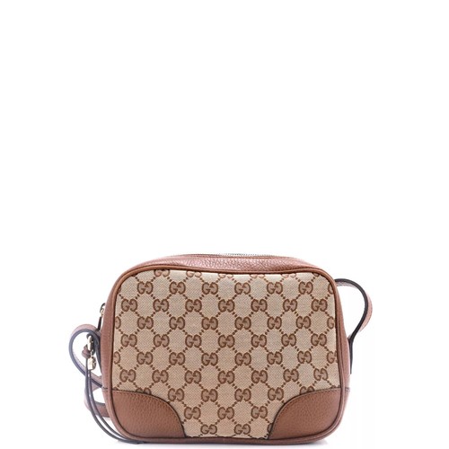 Gucci Bree Brown GG Canvas Satchel | eBay