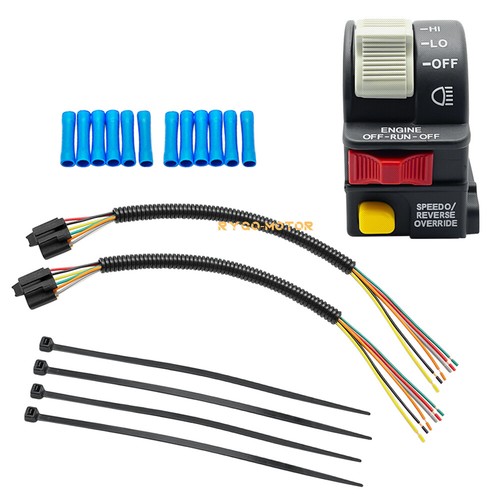 Handlebar Switch&Pigtail Harness Pulg Kit for Polaris Sportsman 400 450 500 550