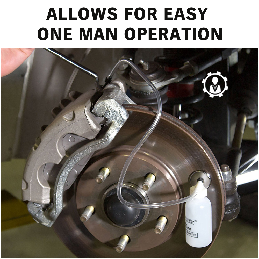 Automotive Brake Line Bleeding Bleeder Flush Tool Kit System Universal