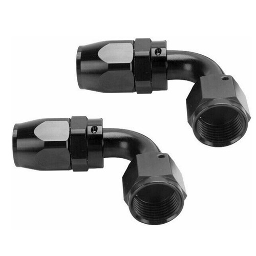 2pcs 4/6/8/10/12 AN 90 Degree Swivel Hose End Fitting Adaptor For CPE Fuel Hose