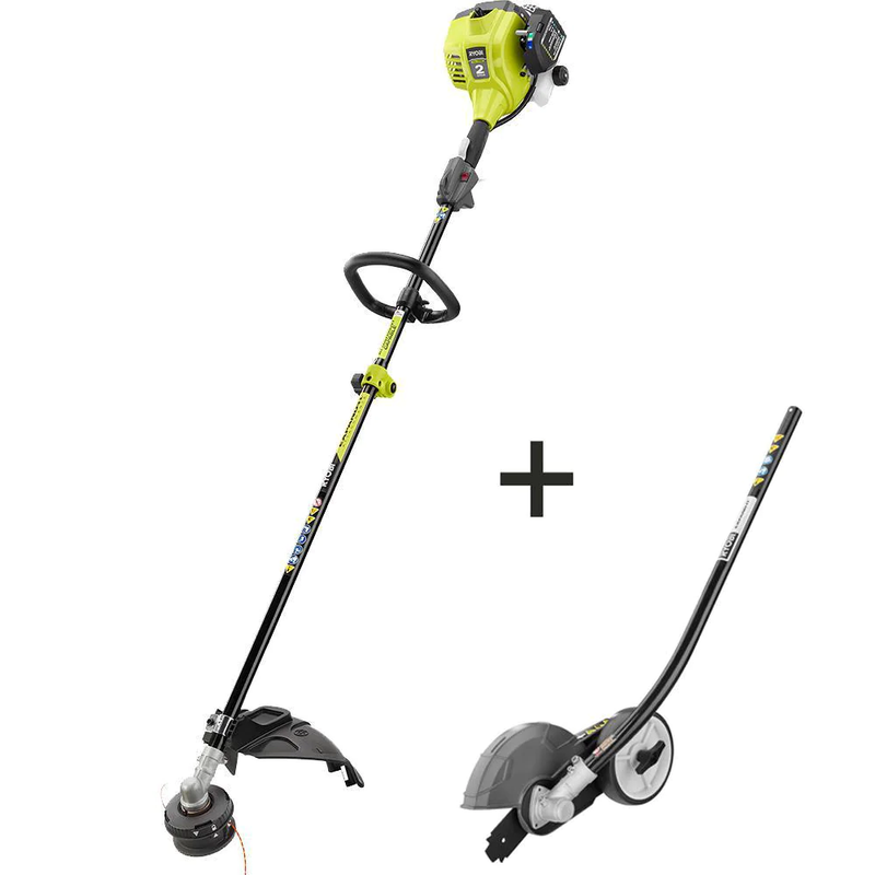 RYOBI String Trimmer Straight Shaft 2 Cycle 25cc Gas Edger Attachment Hand Held
