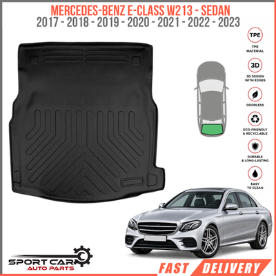 Kofferraumwanne Mercedes E-Klasse W213 2017>2023 Limousine Schwarz mit Rampe