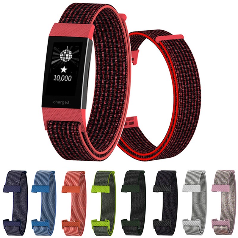 Wristband Nylon Fiber Band Breathable Wrist Strap For Fitbit Charge 3 Ebay