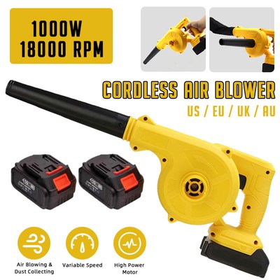Cordless Leaf Blower 48V Lithium Snow Dust Sweeper Electric Leaf Blower 2 in 1