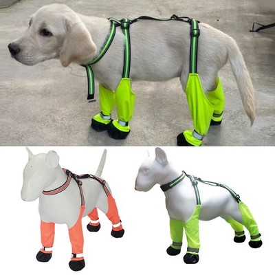 Scarpe Per Cani Impermeabili Scarpe Protettive Per Cani Con Cinturini ☆