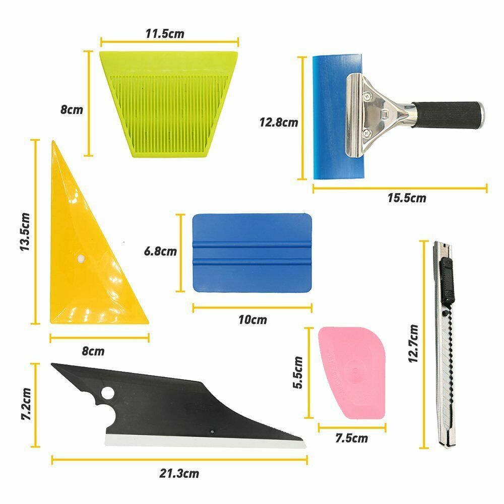 8PCS Window Tint Tools Kit Car Auto Film Tinting Scraper squeegee Installation