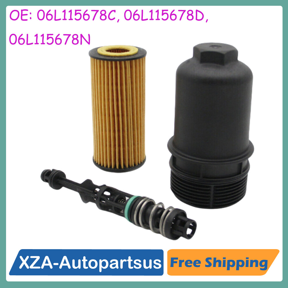 Oil Filter and Housing Cap Set For Audi GTI Jetta VW Passat New