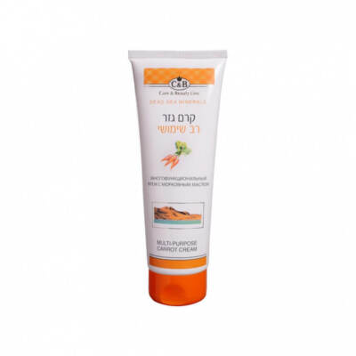 Multi- Purpose Cream with Carrot Oil Body by Dead Sea Minerals C&B 250ml