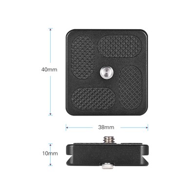40*38mm Size  Alloy Universal Quick Release Plate D-40T QR Plate N7B0