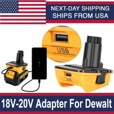 For DEWALT DCA1820 20V Battery Adapter Converter 18V to 20V Max Li-Ion Tools US