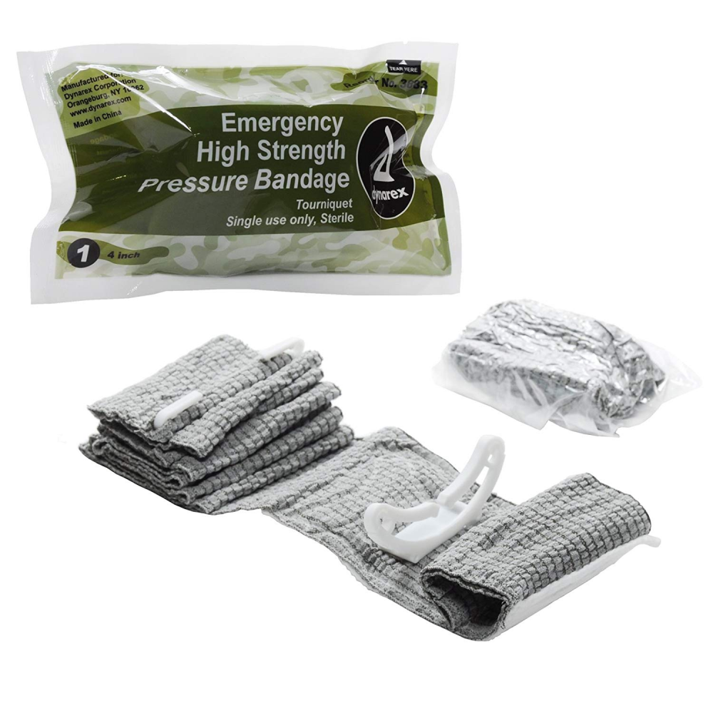 Dynarex 3683 Emergency High strength Pressure Bandage 4 inch